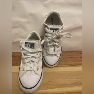 Converse All Star Girls White Multicolor Sneakers Size 3.5.